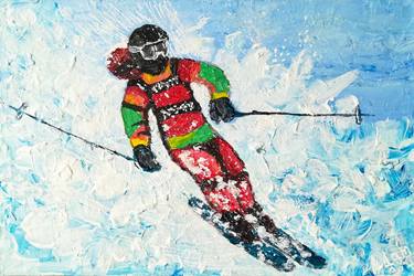 Print of Expressionism Sport Paintings by Svetlana Adamenko