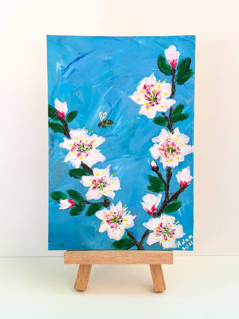Original Expressionism Floral Painting by Svetlana Adamenko