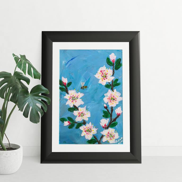 Original Expressionism Floral Painting by Svetlana Adamenko