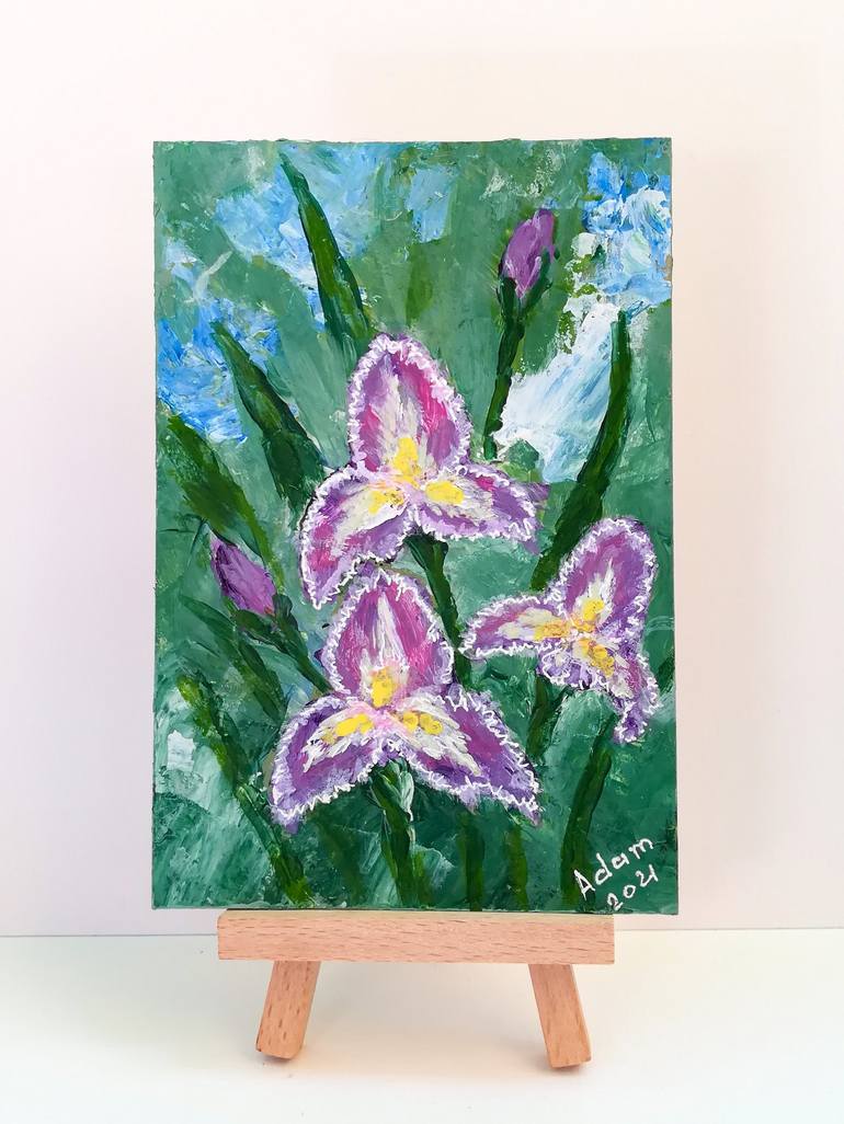 Original Expressionism Floral Painting by Svetlana Adamenko