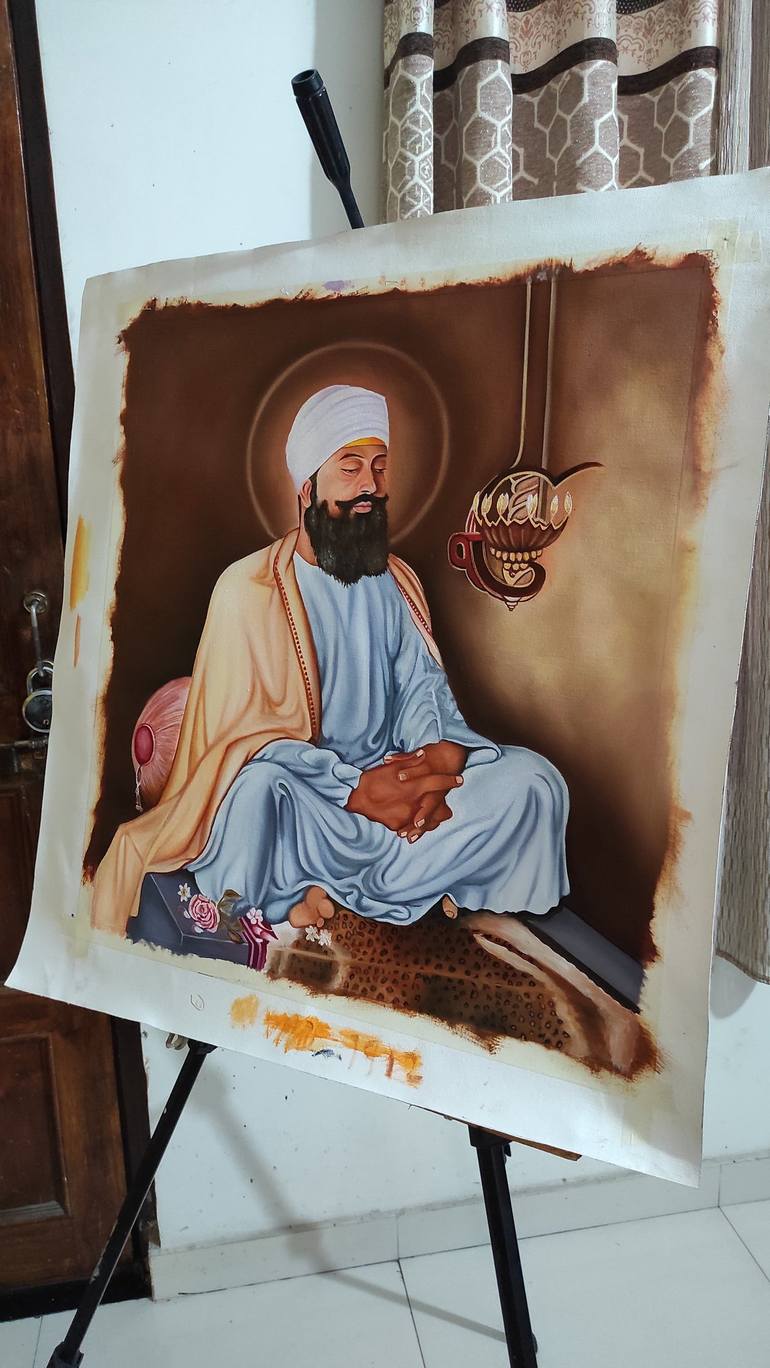 Original Portraiture Religious Painting by Akash Bhisikar