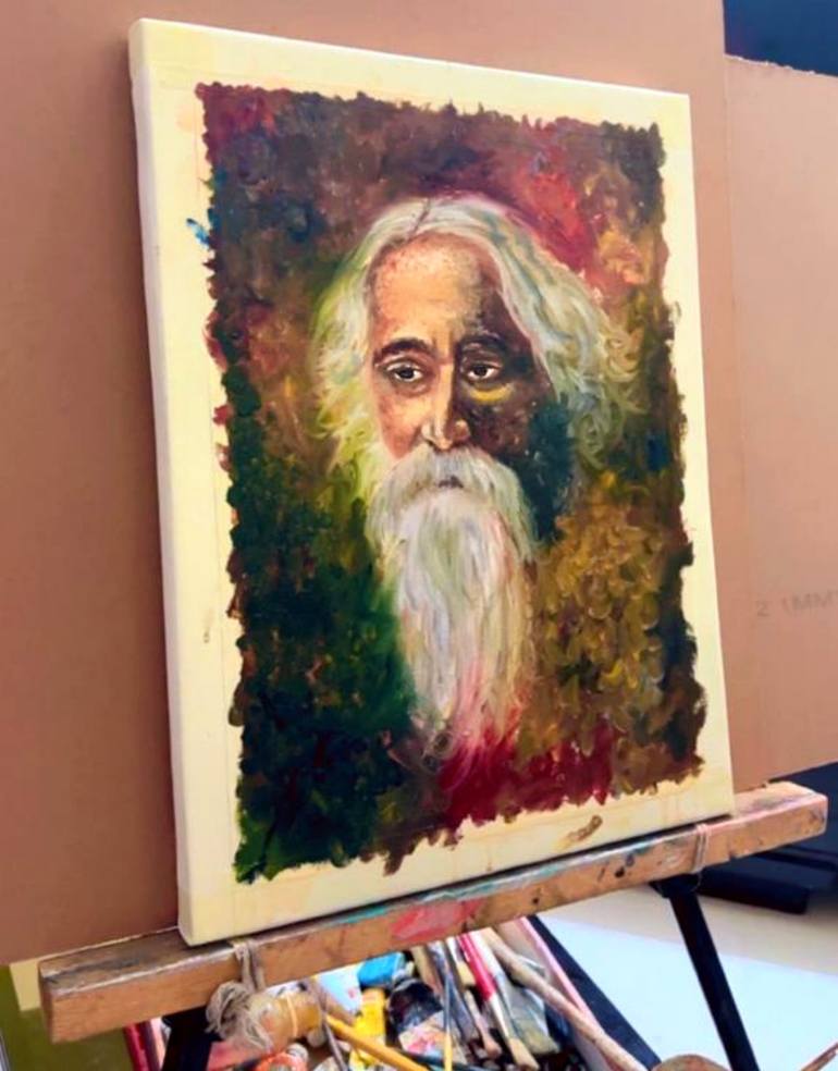 Original Celebrity Painting by Akash Bhisikar