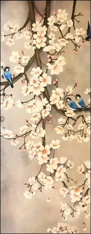 Bird and Flowers - Very Long Art thumb