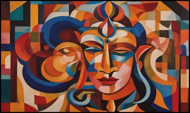Lord Shiva - Modern Pattern Art thumb
