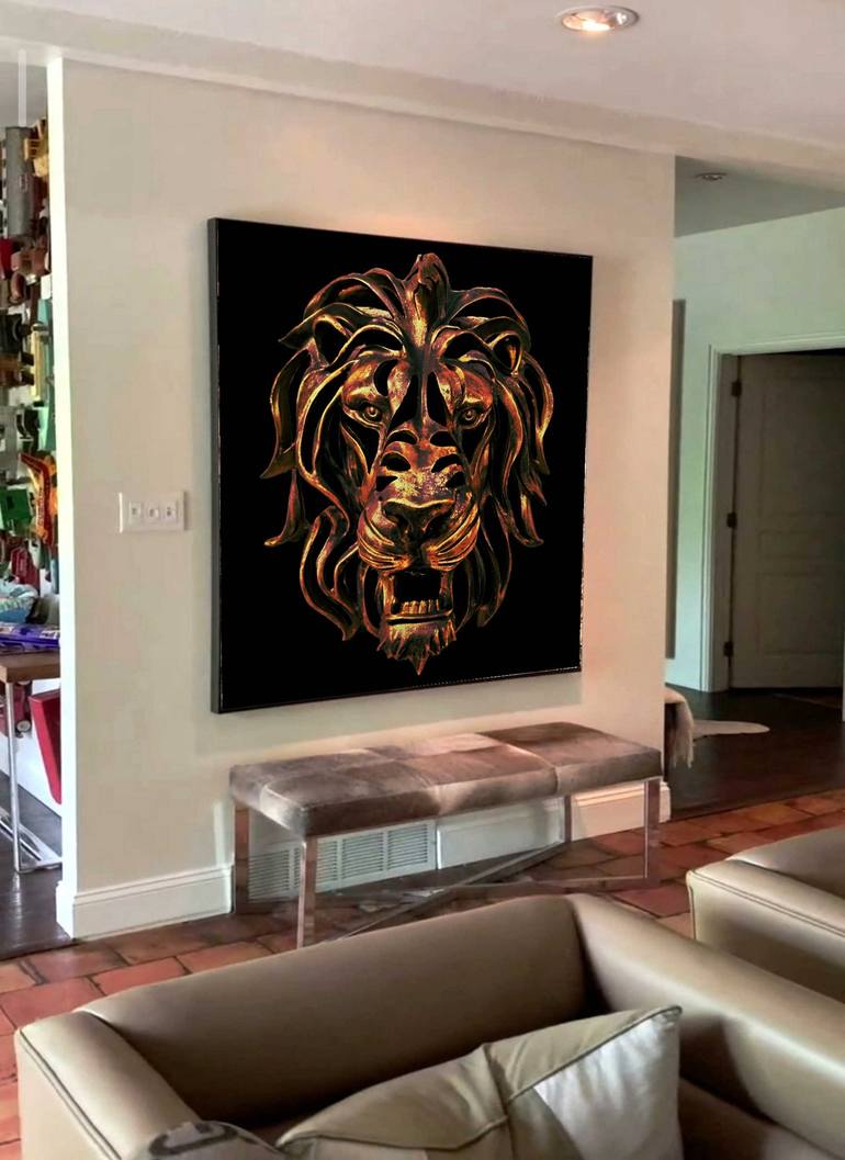 Original Art Deco Animal Painting by Akash Bhisikar