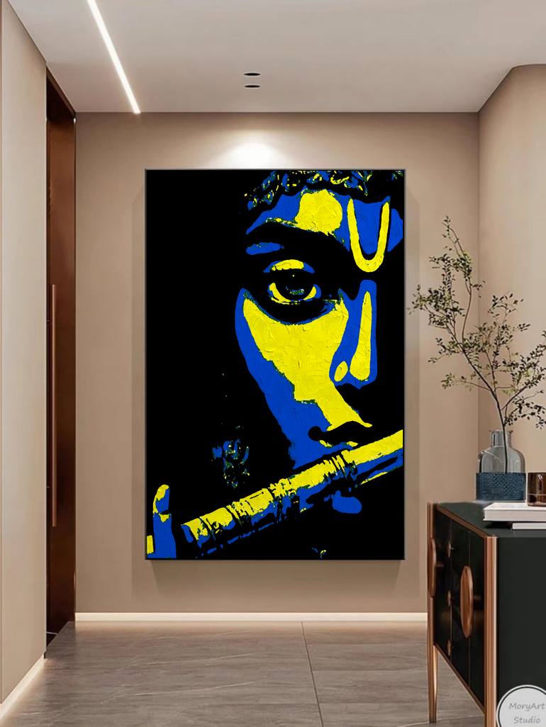 Original Art Deco Religion Painting by Akash Bhisikar