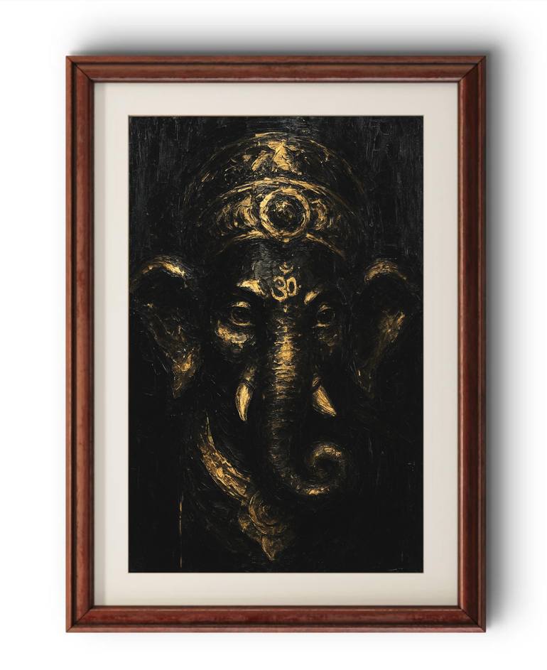 Original Abstract Religion Painting by Akash Bhisikar