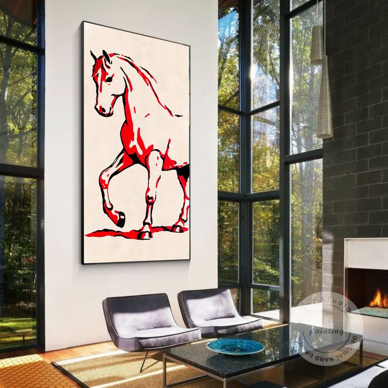 Original Abstract Animal Painting by Akash Bhisikar