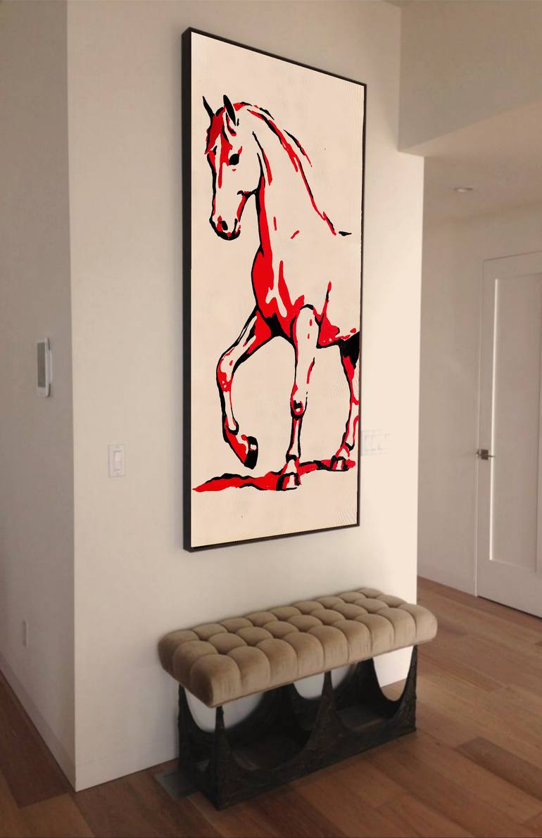 Original Abstract Animal Painting by Akash Bhisikar