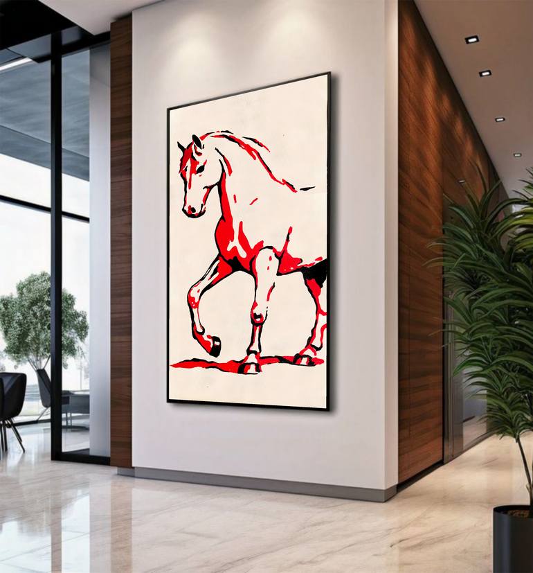 Original Abstract Animal Painting by Akash Bhisikar
