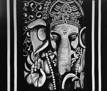 Print of Art Deco Religious Paintings by Akash Bhisikar