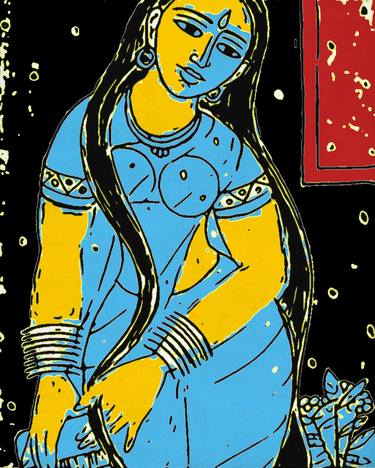 Original Modern Women Paintings by Akash Bhisikar