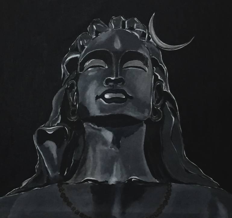 Lord Shiva Painting by Akash Bhisikar | Saatchi Art