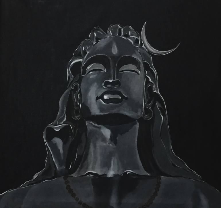 Lord Shiva Painting by Akash Bhisikar | Saatchi Art