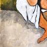 Freehand raw brush strokes