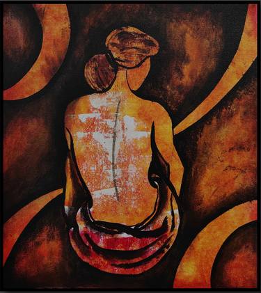 Print of Women Paintings by Akash Bhisikar