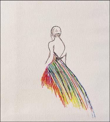 Original Abstract Fashion Drawings by Akash Bhisikar