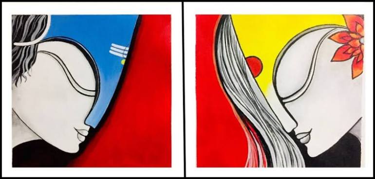Original Modern Abstract Paintings by Akash Bhisikar