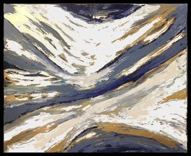 Water Flow - Gold Leaf abstract thumb