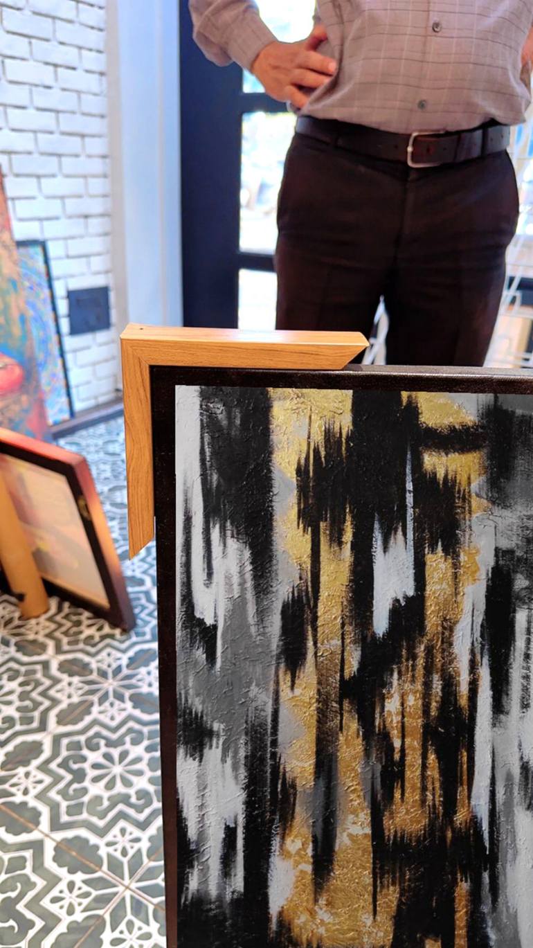 Original Abstract Expressionism Abstract Painting by Akash Bhisikar