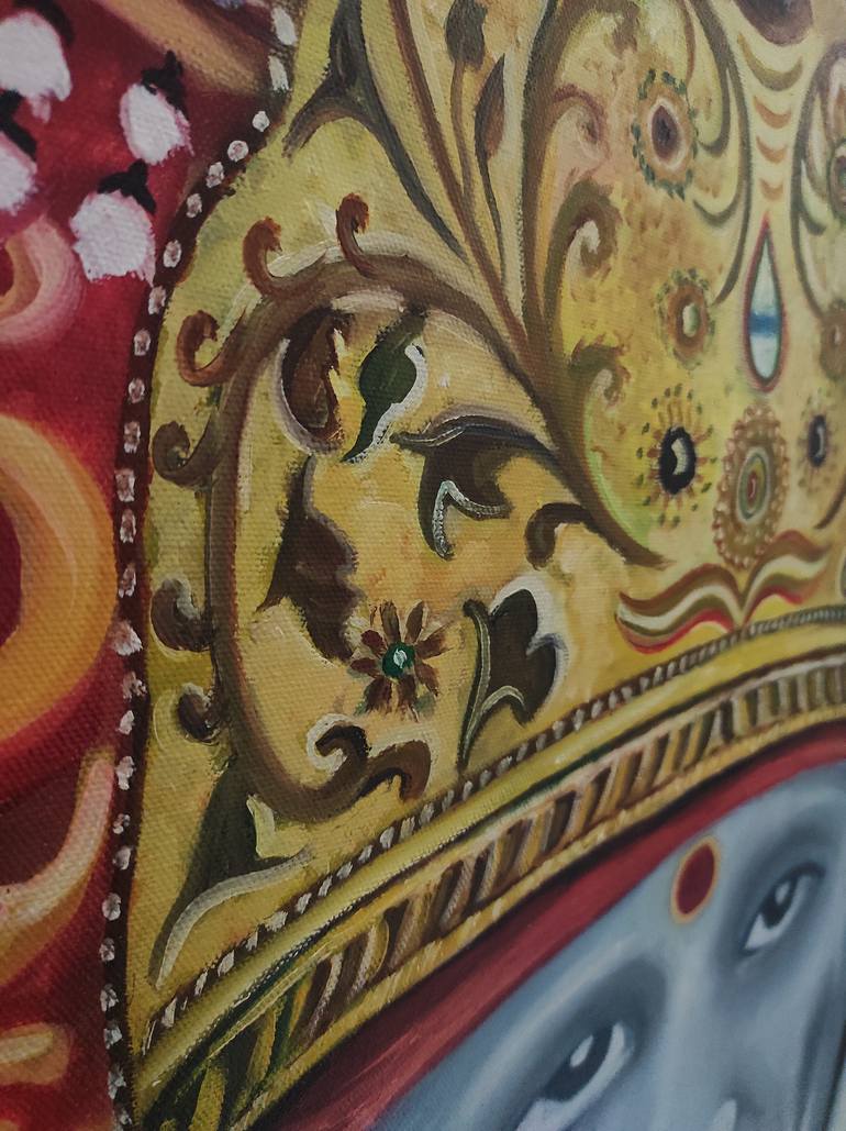 Original Expressionism Religion Painting by Akash Bhisikar