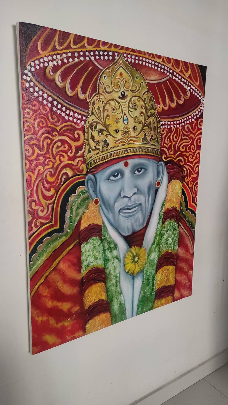 Original Expressionism Religion Painting by Akash Bhisikar