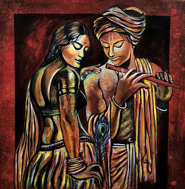 Print of Fine Art Love Paintings by Akash Bhisikar