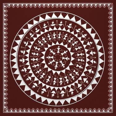 Tribal pattern - Indian Warli painting thumb