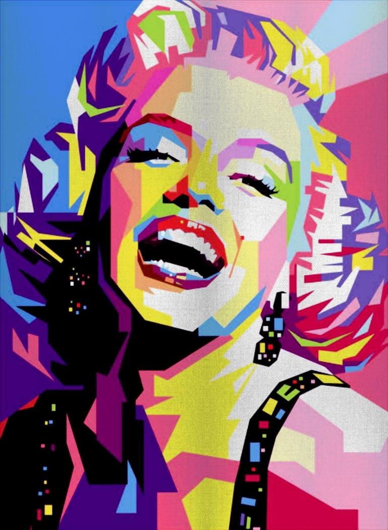 Marilyn Monroe pop art Painting by Akash Bhisikar | Saatchi Art
