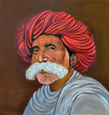 Rajasthani Old Man Portrait thumb