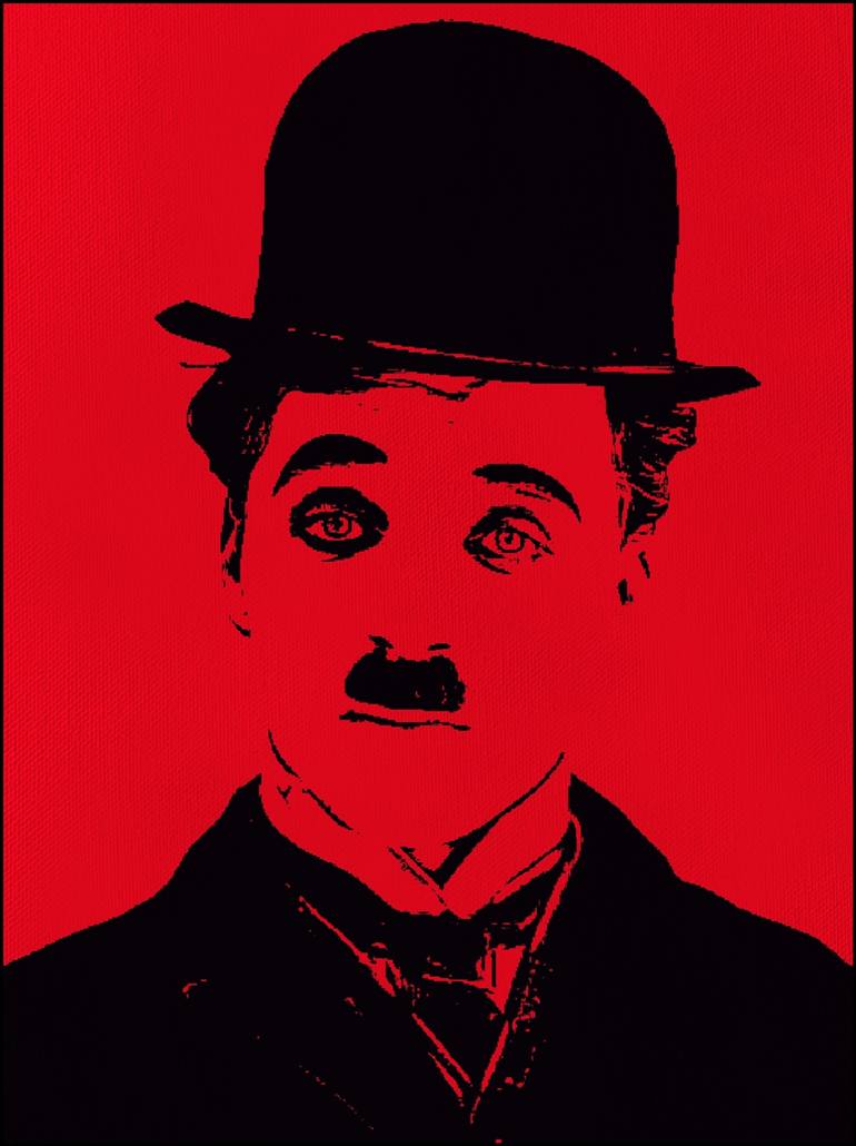 Charlie Chaplin Emotions Painting by Akash Bhisikar | Saatchi Art