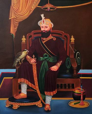 Guru Gobind Singh Ji - Realistic Oil Painting thumb
