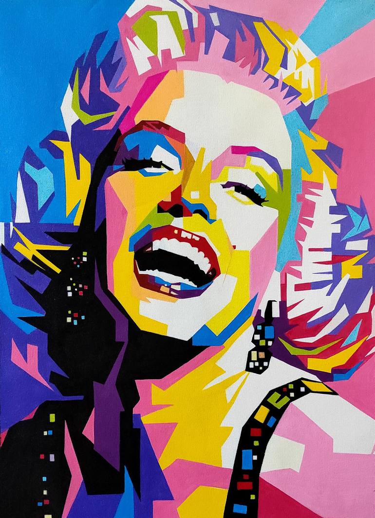 Marilyn Monroe original painting 18 x 24 canvas