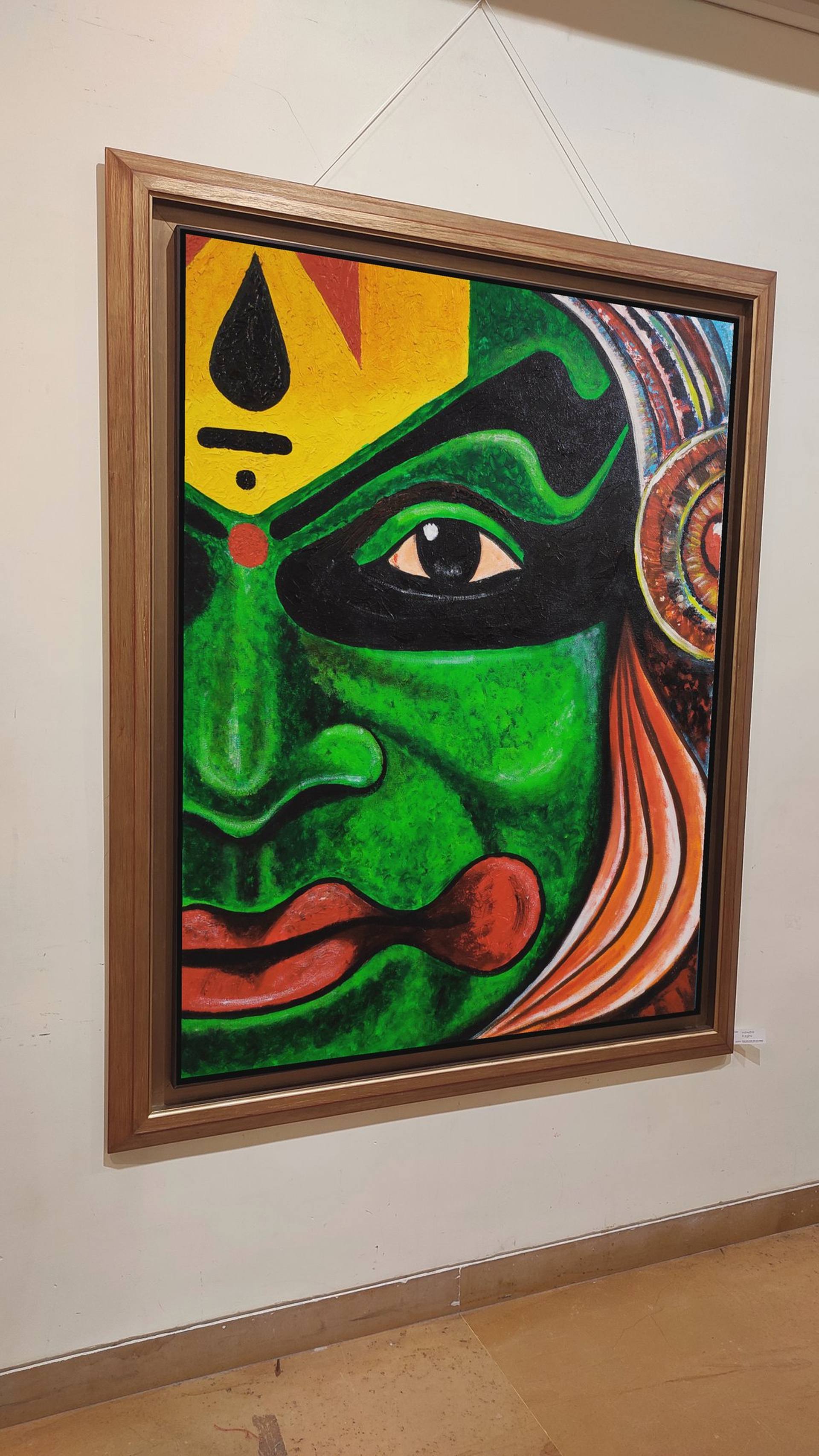 kathakali half face