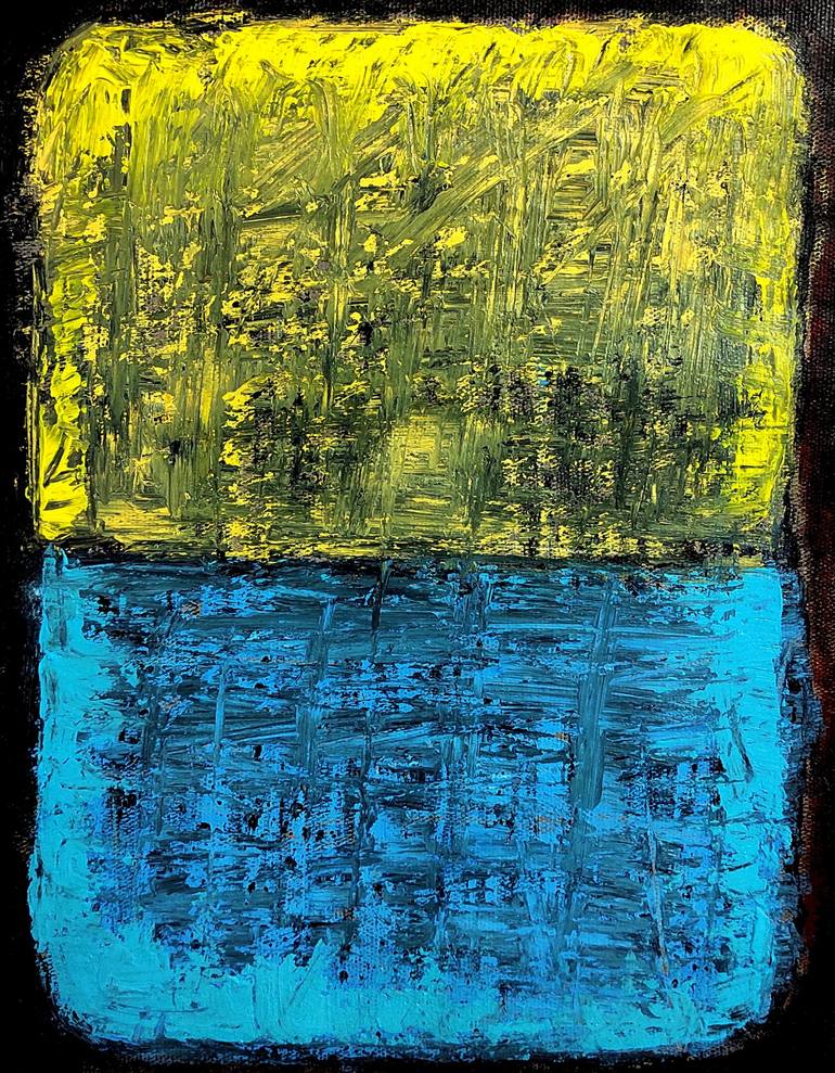 Original Abstract Expressionism Abstract Painting by Akash Bhisikar