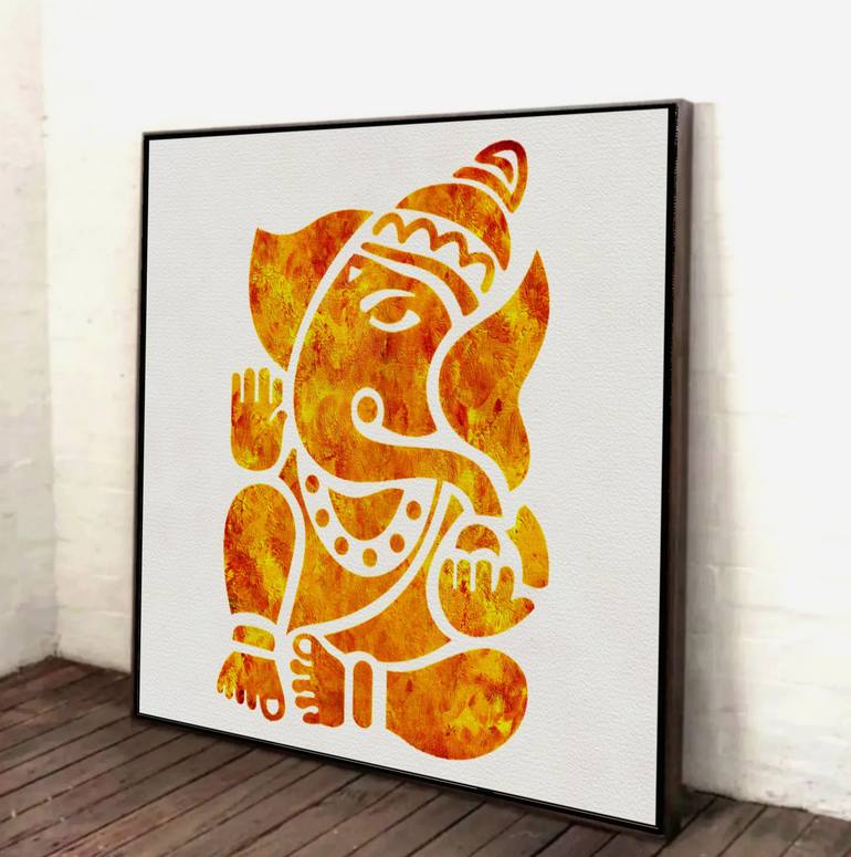 Original Abstract Religious Painting by Akash Bhisikar