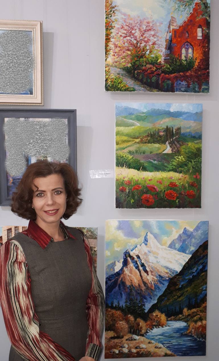 Original Figurative Landscape Painting by Marina Kirillova