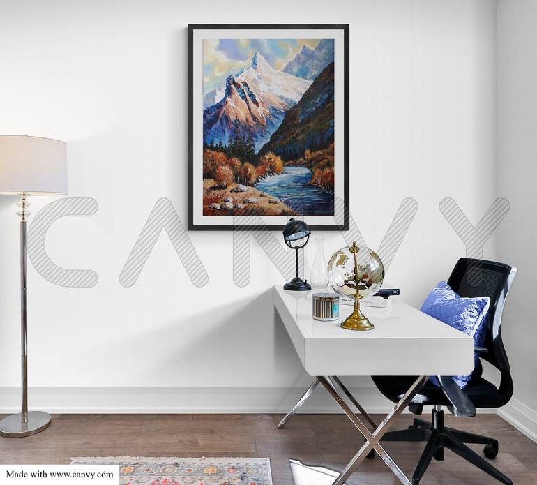 Original Figurative Landscape Painting by Marina Kirillova