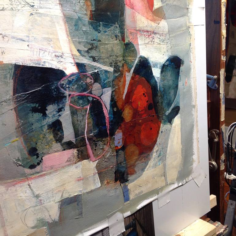 Original Cubism Abstract Painting by Anna Carll