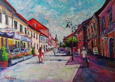 Original Impressionism Architecture Paintings by Andy Gakova