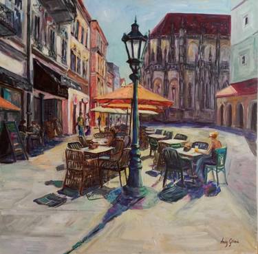 Original Impressionism Architecture Paintings by Andy Gakova