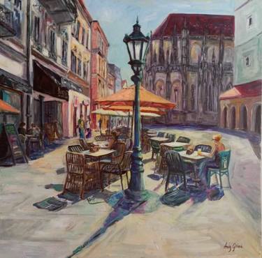 Original Impressionism Architecture Paintings by Andy Gakova