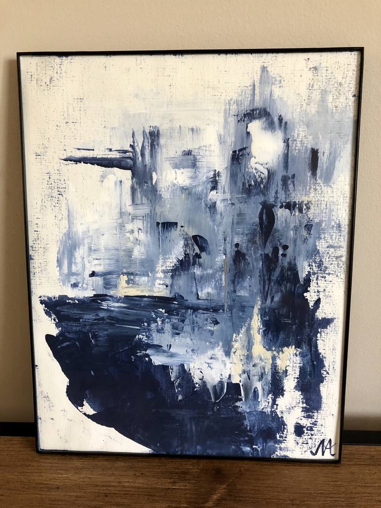 Original Abstract Expressionism Abstract Painting by Anja Martin