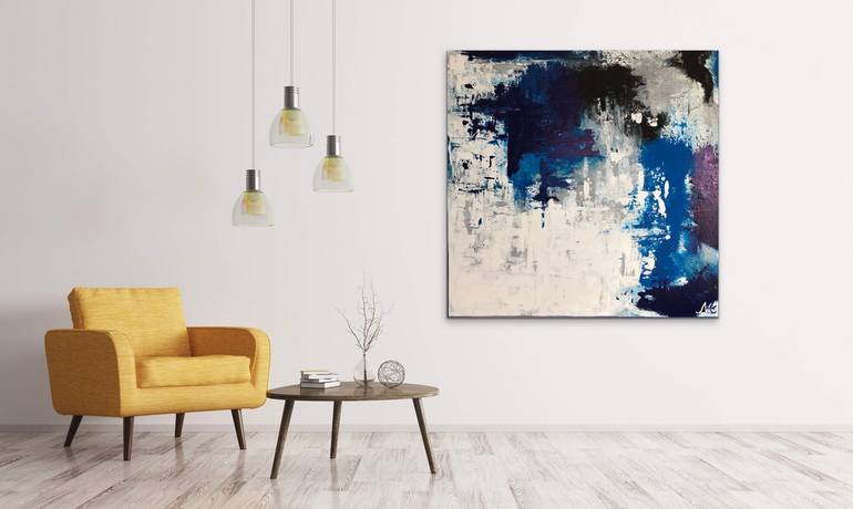 Original Abstract Expressionism Abstract Painting by Anja Martin