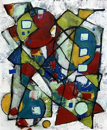 Original Abstract Expressionism Abstract Mixed Media by Joanne Herrmann