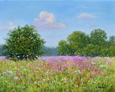 Original Impressionism Landscape Painting by Yulia Nikonova