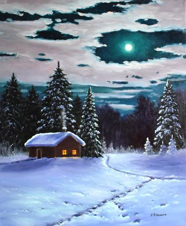 Original Impressionism Landscape Painting by Yulia Nikonova