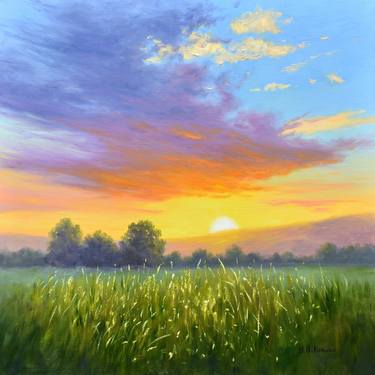 Original Impressionism Landscape Painting by Yulia Nikonova