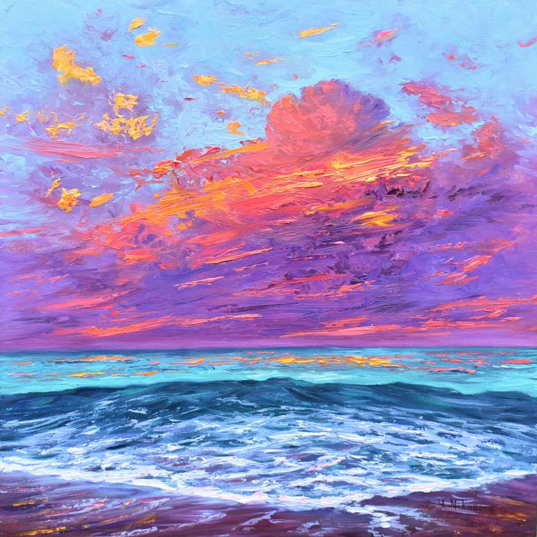 Sunrise Painting by Yulia Nikonova | Saatchi Art Puerto Rico
