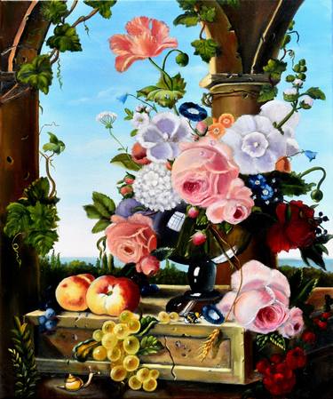 Still Life with Baroque Flowers thumb